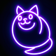 A playful, cartoon-style cat  app icon - ai app icon generator - app icon aesthetic - app icons