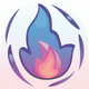 A stylized fire icon  app icon - ai app icon generator - app icon aesthetic - app icons