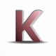 A clean, modern letter K  app icon - ai app icon generator - app icon aesthetic - app icons