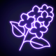 A fragrant and lovely lilac blossom  app icon - ai app icon generator - app icon aesthetic - app icons