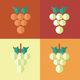 A playful bunch of ripe and juicy grapes  app icon - ai app icon generator - app icon aesthetic - app icons