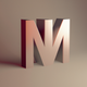 A mod, retro letter M with swoops and curves  app icon - ai app icon generator - app icon aesthetic - app icons