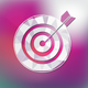 A stylized target with a bulls-eye  app icon - ai app icon generator - app icon aesthetic - app icons