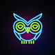 A curious, wide-eyed owl in profile  app icon - ai app icon generator - app icon aesthetic - app icons