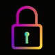 A stylized padlock with keyhole  app icon - ai app icon generator - app icon aesthetic - app icons