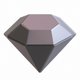 A stylized diamond gemstone  app icon - ai app icon generator - app icon aesthetic - app icons