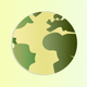 A minimalist globe or world map  app icon - ai app icon generator - app icon aesthetic - app icons