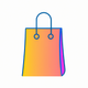 A minimalist shopping bag app icon - ai app icon generator - app icon aesthetic - app icons