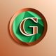 A curvy, cursive letter G  app icon - ai app icon generator - app icon aesthetic - app icons