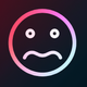 A confused and dumbfounded smiley face  app icon - ai app icon generator - app icon aesthetic - app icons