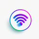 A stylized wifi signal icon  app icon - ai app icon generator - app icon aesthetic - app icons