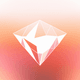 An app icon of  an image of a triangle shape with misty rose and navajo white and tangerine and tiffany blue scheme color
