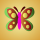 A graceful butterfly  app icon - ai app icon generator - app icon aesthetic - app icons