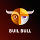 A powerful, stoic bull  app icon - ai app icon generator - app icon aesthetic - app icons