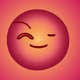 A winking, flirtatious smiley face  app icon - ai app icon generator - app icon aesthetic - app icons