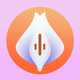 A simple, elegant white lily  app icon - ai app icon generator - app icon aesthetic - app icons