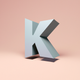 A bold, san serif letter K  app icon - ai app icon generator - app icon aesthetic - app icons