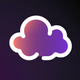 A AI-generated app icon of cloud in  color scheme