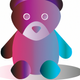 A cute, cuddly teddy bear  app icon - ai app icon generator - app icon aesthetic - app icons