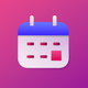 A minimalist calendar icon with date  app icon - ai app icon generator - app icon aesthetic - app icons