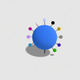 A minimalist globe with pins app icon - ai app icon generator - app icon aesthetic - app icons