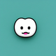 A AI-generated app icon of a face with h over mout in [] color scheme