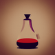 A AI-generated app icon of an erlenmeyer flask in linen , nude color scheme