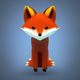 An app icon of a fox with red color scheme
