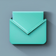 A AI-generated app icon of a file in tiffany blue , spearmint , blue , mint color scheme