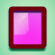 A AI-generated app icon of a window in dark olive green , pale violet red , olive green , violet , olive , green , red color scheme