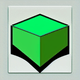 A AI-generated app icon of a square shape in kelly green , green , white , red color scheme
