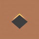 A AI-generated app icon of a trapezoid shape in wheat , white , red color scheme