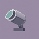A AI-generated app icon of a binoculars in cool grey , grey color scheme