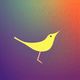 An app icon of a bird with red color scheme