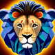 An app icon of a lion with red color scheme