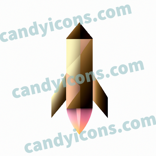 A stylized rocket  app icon - ai app icon generator - phone app icon - app icon aesthetic