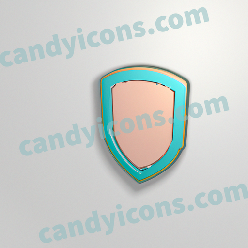 A stylized shield with emblem  app icon - ai app icon generator - phone app icon - app icon aesthetic