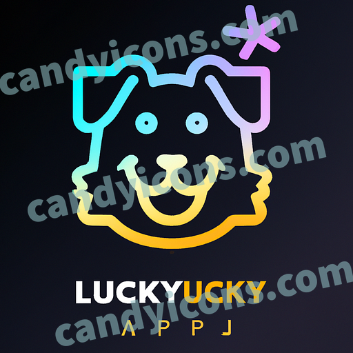 A happy-go-lucky golden retriever  app icon - ai app icon generator - phone app icon - app icon aesthetic