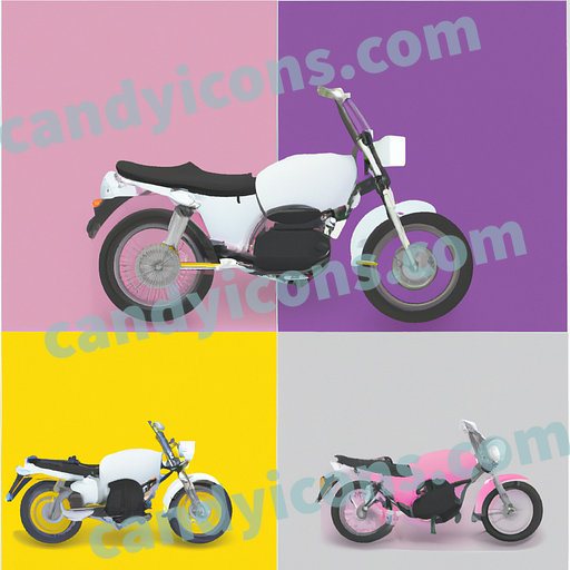A muscular, tough motorcycle with leather seat  app icon - ai app icon generator - phone app icon - app icon aesthetic
