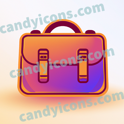 A stylized briefcase with a handle  app icon - ai app icon generator - phone app icon - app icon aesthetic