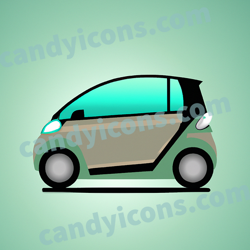 A sleek, modern electric car  app icon - ai app icon generator - phone app icon - app icon aesthetic