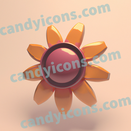 A sturdy, hearty sunflower  app icon - ai app icon generator - phone app icon - app icon aesthetic