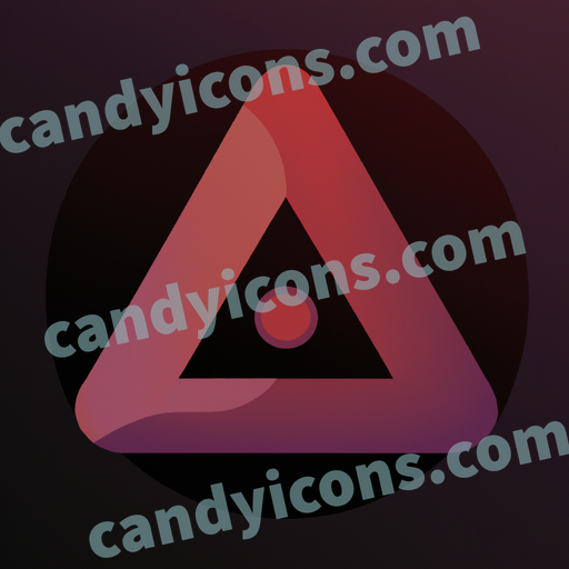 a tetrahedron shape app icon - ai app icon generator - phone app icon - app icon aesthetic