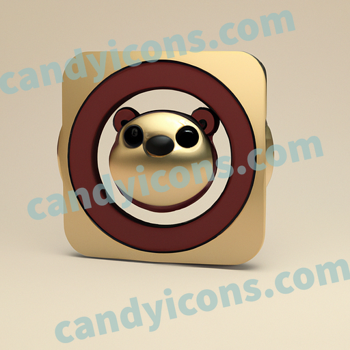 A goofy and playful otter  app icon - ai app icon generator - phone app icon - app icon aesthetic