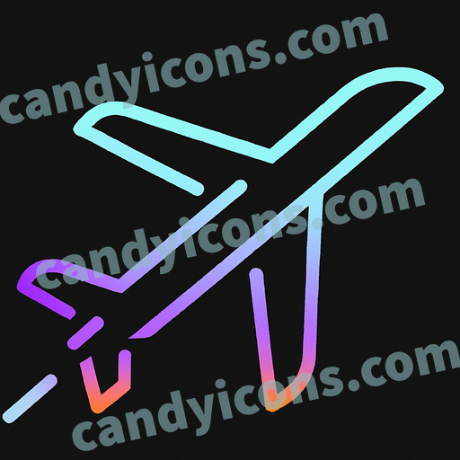 A shiny, speedy jet plane  app icon - ai app icon generator - phone app icon - app icon aesthetic