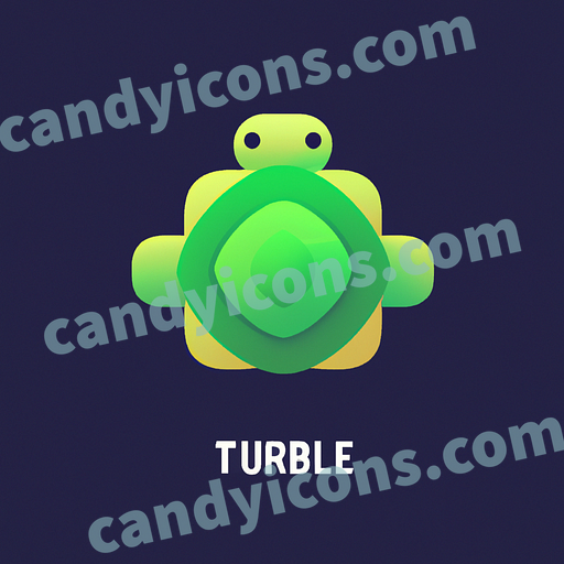 A funny and friendly turtle  app icon - ai app icon generator - phone app icon - app icon aesthetic