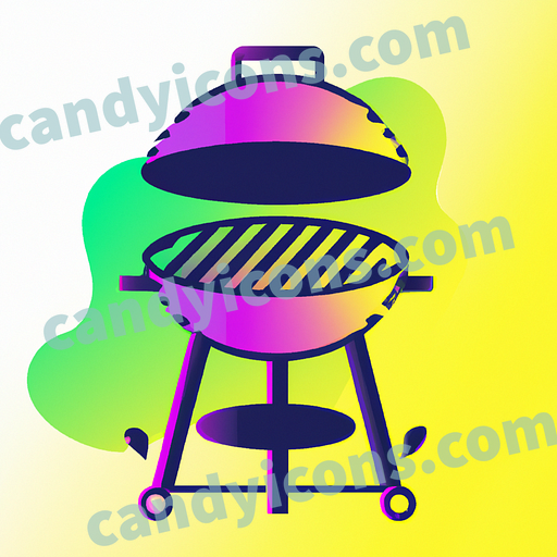 a barbecue grill app icon - ai app icon generator - phone app icon - app icon aesthetic