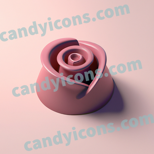 A delicate and refined pink rosebud  app icon - ai app icon generator - phone app icon - app icon aesthetic
