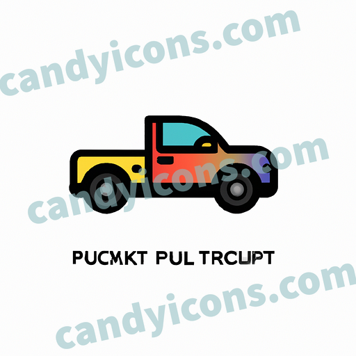A rugged and dependable pickup truck  app icon - ai app icon generator - phone app icon - app icon aesthetic