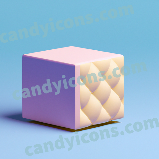 An app icon of A square shape in light pink , mulberry , light yellow , dark blue color scheme